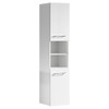 Vogue Fremont Bathroom Wall Side Cabinet 1600mm x 350mm White Lacquer