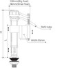 Toilet Inlet Valve Bottom Entry Brass