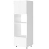 Kitchen Oven and Microwave Tower 600 + 390mm - White Painted