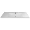 Vogue Novo Wall Vanity White Glossy with Stone Resin Omega Top 750mm