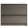 Vogue Zara Short Floor Vanity Combo Dracula Oak 1000mm