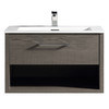 Vogue Fremont Wall Vanity Dracula Oak with Artificial Marble Sigma Top 600mm