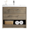 Vogue Fremont Floor Vanity Forest Grain with Stone Resin Omega Top 900mm