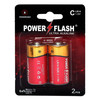 POWER FLASH Size C Ultra Alkaline Batteries - Pack of 2