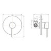 Vogue Linear Shower Mixer Brushed Brass Vogue Linear Shower Mixer Brushed Brass