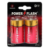 POWER FLASH Size D Ultra Alkaline Batteries - Pack of 2