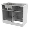 Vogue Alpine Laundry Cabinet with Removable 3 Baskets - 1000mm