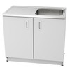 Vogue Alpine Laundry Cabinet with Removable 3 Baskets - 1000mm