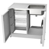 Vogue Alpine Laundry Cabinet with Removable 3 Baskets - 1000mm