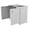 Vogue Alpine Laundry Cabinet with Removable 3 Baskets - 1000mm