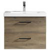 Vogue Novo Wall Vanity Forest Grain with Stone Resin Omega Top 600mm