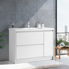 Vogue Zara Floor Vanity 1200mm with Omega Top - White