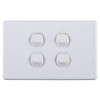 Slimline Electrical 4 Gang Switch 16A - Universal