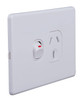 Slimline Single Power Point 15A - Horizontal