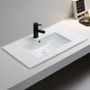 Classic Ceramic Vanity Top Only 750mm Matte White