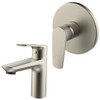 Huayi Zaha Shower & Basin Mixer Set Brushed Nickel