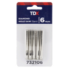 TDX Diamond Holesaw 6mm - Pack of 5