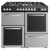 Vogue Freestanding Oven 100cm with Gas Cooktop - SS & Black