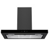 Vogue Canopy Rangehood 90cm - Black w. Touch Control