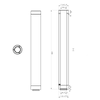 Midea Flue Extension Pipe - 1M