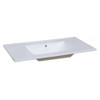 HUDSON Wall Vanity with Classic Ceramic Top 900mm White Gloss (FLATPACK)