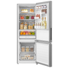 Midea 340L Upright Fridge Freezer Stainless Steel Bottom Mount Freezer