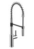 KLÄSSICH Küche Spring Pullout Sink Mixer - Black & Chrome