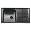 Sink Insert Black Stainless Steel 860 x 500 x 0.8mm Left Hand Bowl