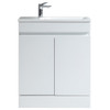 Vogue Maia Floor Vanity 700mm with Basin - White