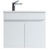 Vogue Maia Wall Vanity 600mm with Basin - White