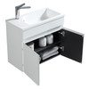 Vogue Maia Wall Vanity 600mm with Basin - White