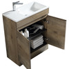 Vogue Maia Floor Vanity 500mm with Basin - Forest Grain