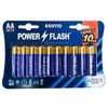 POWER FLASH AA Ultra Alkaline Batteries - 10 Pack