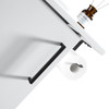 Vogue Noe White Wall Vanity With Top and Holder - 440mm