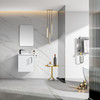 Vogue Noe White Wall Vanity With Top and Holder - 440mm