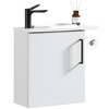 Vogue Noe White Wall Vanity With Top and Holder - 440mm