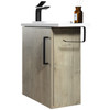 Vogue Noe Forest Grain Wall Vanity With Top and Holder - 440mm