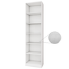 Wardrobe Floorstanding Tower with Shelves Only White Woodgrain - 600mm x 2300mm