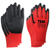 TDX Latex Crinkle Coated Gloves - Size 8 | M | 3 Pack