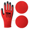 TDX Latex Crinkle Coated Gloves - Size 11 | XXL | 3 Pack
