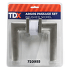 TDX Argos Passage Door Handle - Brushed Nickel