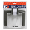 TDX Trento Passage Door Handle - Brushed Gunmetal
