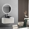 Oasis Wall Vanity White Oak with Countertop & Basin 900mm - Center