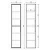 Coast Bathroom Wall Side Cabinet Sonoma Oak - 1600mm x 300mm