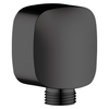 Storm Curved Shower Wall Elbow Black