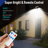 Motion Sensor Flood Light with Remote Control - Solar with Battery