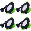 LED Downlight Black 8W Dimmable - 110mm (Cutout Ø90mm) Pack of 4