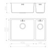 Klässich Rayon20 Double Bowl Sink Insert Satin - 700mm