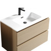 Soho Wall Vanity with Arc Top 800mm - Natural Oak
