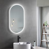 Vogue Frameless LED Mirror Oval - 500mm x 950mm